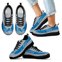 Load image into Gallery viewer, Cool Line Logo Detroit Lions Sneakers