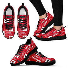 Load image into Gallery viewer, Colorful Pride Flag Detroit Red Wings Sneakers