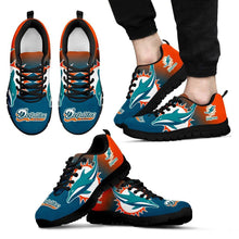 Load image into Gallery viewer, Colorful Unofficial Miami Dolphins Sneakers
