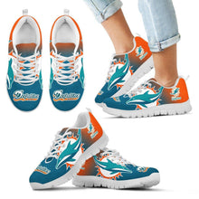 Load image into Gallery viewer, Colorful Unofficial Miami Dolphins Sneakers