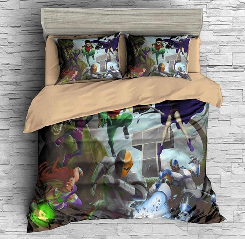 3D Customize Teen Titans Bedding Set Duvet Cover Set Bedroom Set Bedlinen 3