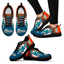 Load image into Gallery viewer, Colorful Unofficial Miami Dolphins Sneakers
