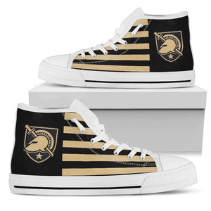 American Flag Army West Point Black Knights High Top Shoes