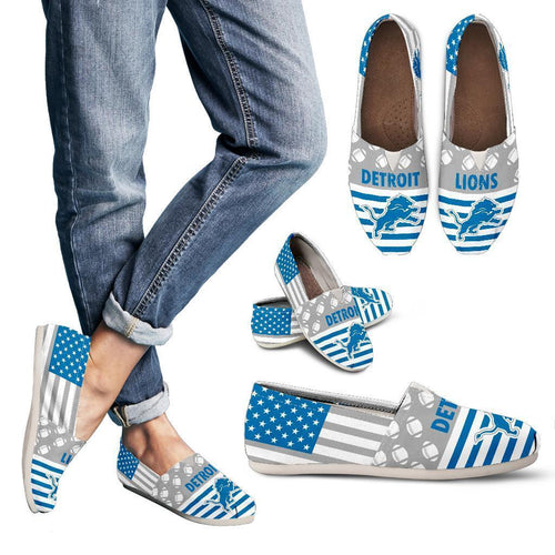 American Flag Detroit Lions Casual Shoes