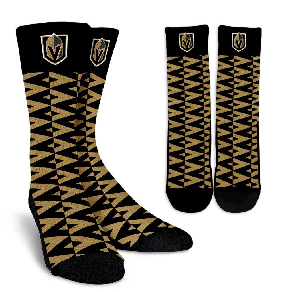 Chevron Lovely Kind Goodness Air Vegas Golden Knights Crew Socks