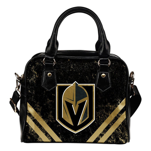 Couple Curves Light Good Logo Vegas Golden Knights Shoulder Handbags