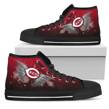 Load image into Gallery viewer, Angel Wings Cincinnati Reds High Top Shoes
