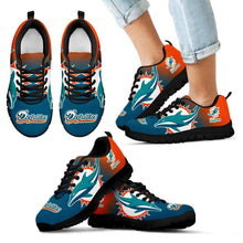 Load image into Gallery viewer, Colorful Unofficial Miami Dolphins Sneakers
