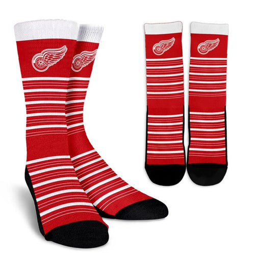 Amazing Circle Charming Detroit Red Wings Crew Socks