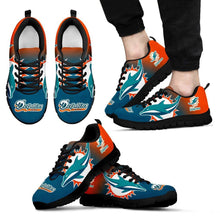 Load image into Gallery viewer, Colorful Unofficial Miami Dolphins Sneakers
