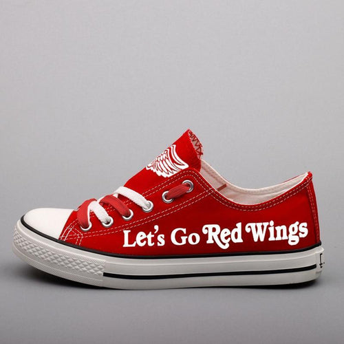 Detroit Red Wings Low Top Canvas Shoes