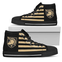 Load image into Gallery viewer, American Flag Army West Point Black Knights High Top Shoes
