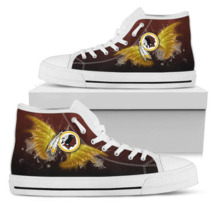 Angel Wings Washington Redskins High Top Shoes