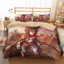 Load image into Gallery viewer, 3D Customize Attack On Titan Bedding Set Duvet Cover Set Bedroom Set Bedlinen 1
