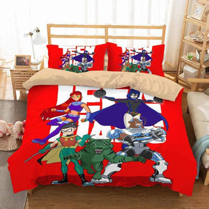 3D Customize Teen Titans Bedding Set Duvet Cover Set Bedroom Set Bedlinen 1